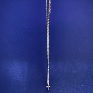 16” Gold Plated Cross Necklace